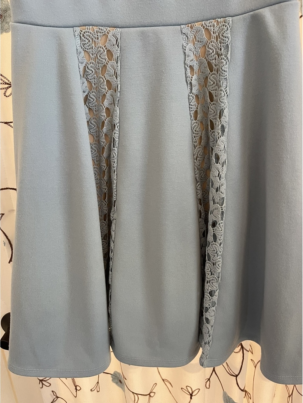 Altar'd State M Light Blue Lace Panel Dress - Picture 4 of 13